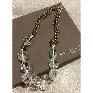 NEW ~ Silpada "Crystal Rocks" Necklace .925 Sterling Silver